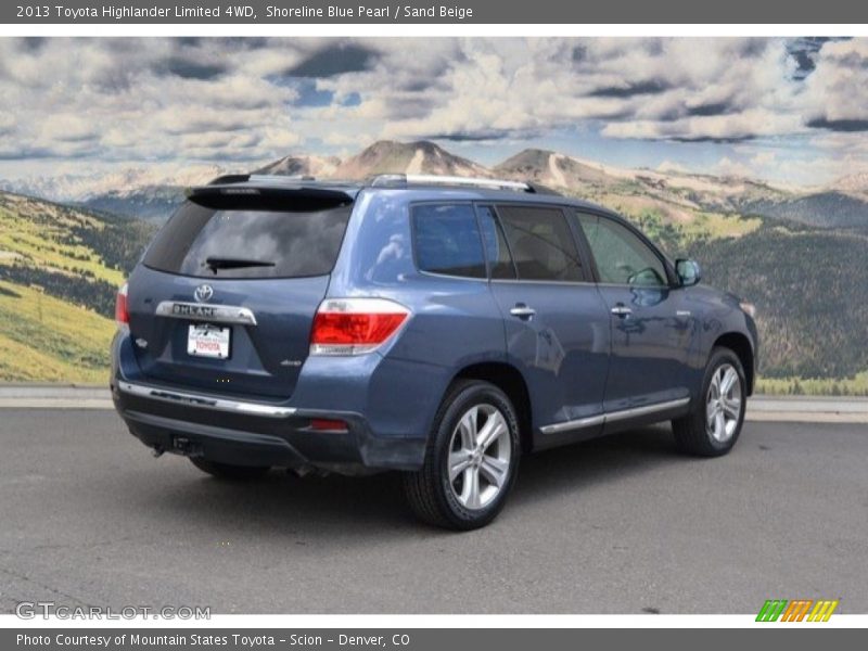 Shoreline Blue Pearl / Sand Beige 2013 Toyota Highlander Limited 4WD