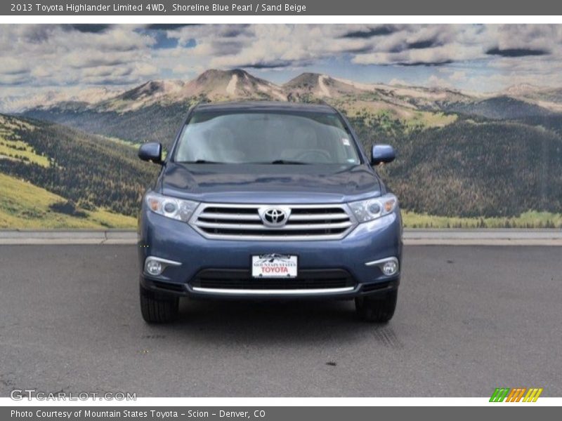 Shoreline Blue Pearl / Sand Beige 2013 Toyota Highlander Limited 4WD