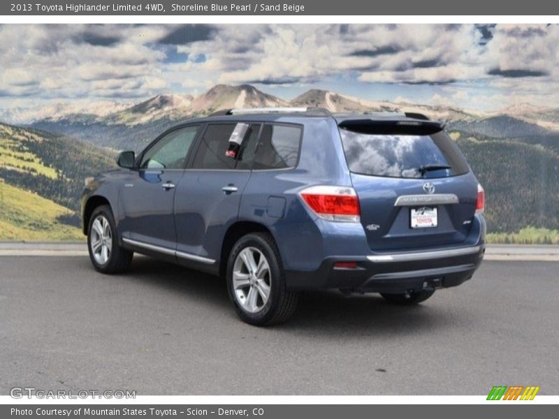 Shoreline Blue Pearl / Sand Beige 2013 Toyota Highlander Limited 4WD