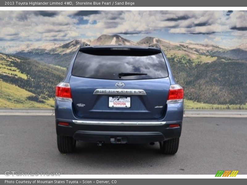 Shoreline Blue Pearl / Sand Beige 2013 Toyota Highlander Limited 4WD