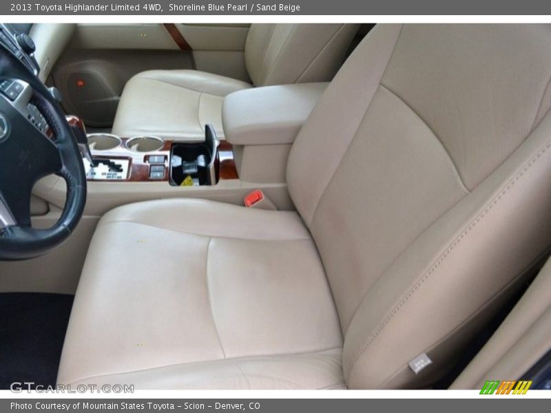 Shoreline Blue Pearl / Sand Beige 2013 Toyota Highlander Limited 4WD