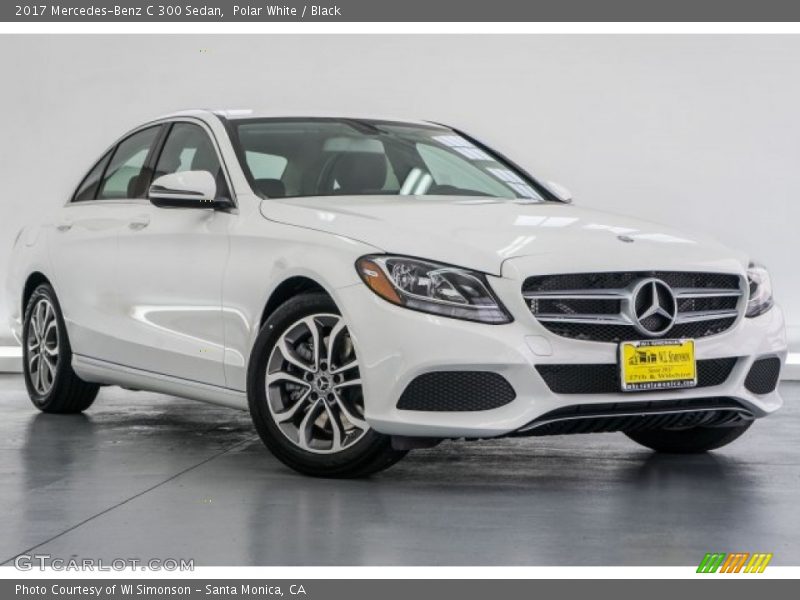 Polar White / Black 2017 Mercedes-Benz C 300 Sedan