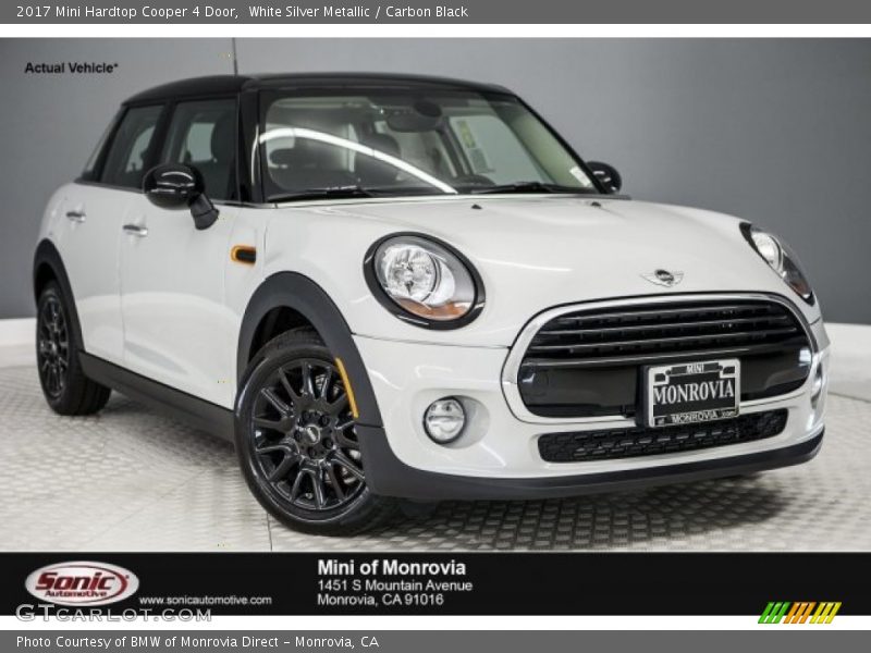 White Silver Metallic / Carbon Black 2017 Mini Hardtop Cooper 4 Door
