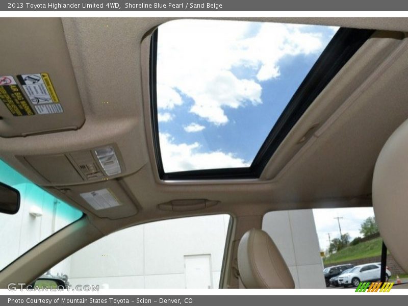 Shoreline Blue Pearl / Sand Beige 2013 Toyota Highlander Limited 4WD