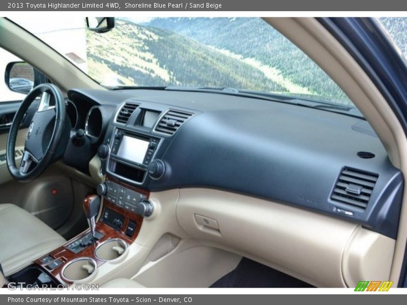 Shoreline Blue Pearl / Sand Beige 2013 Toyota Highlander Limited 4WD