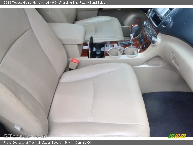 Shoreline Blue Pearl / Sand Beige 2013 Toyota Highlander Limited 4WD