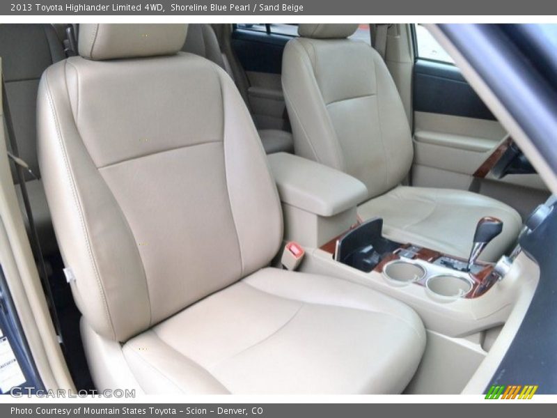 Shoreline Blue Pearl / Sand Beige 2013 Toyota Highlander Limited 4WD