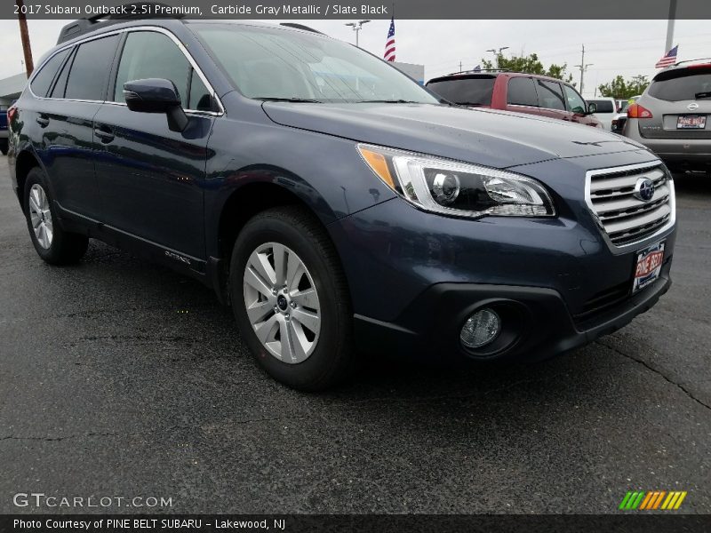 Carbide Gray Metallic / Slate Black 2017 Subaru Outback 2.5i Premium