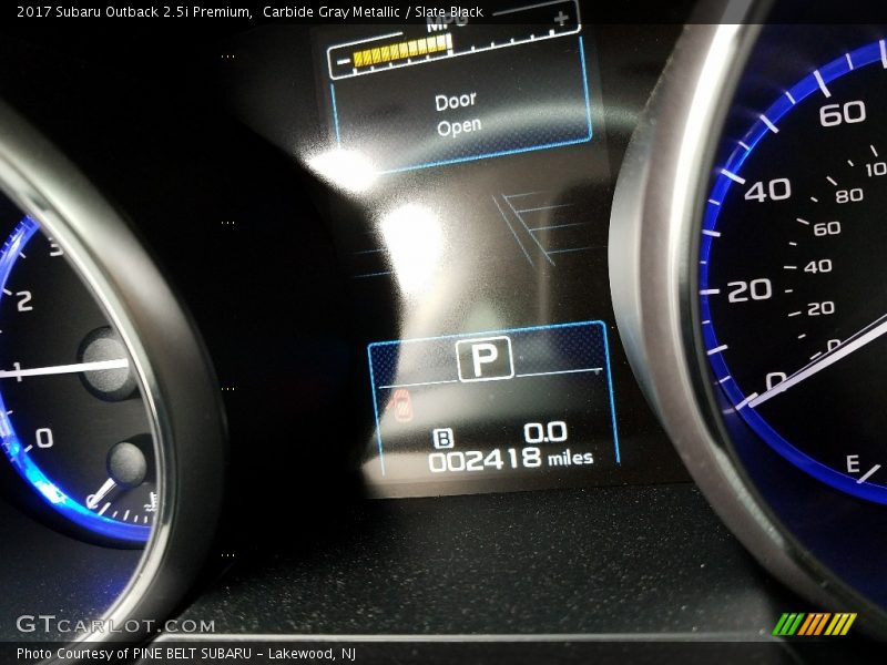 Carbide Gray Metallic / Slate Black 2017 Subaru Outback 2.5i Premium