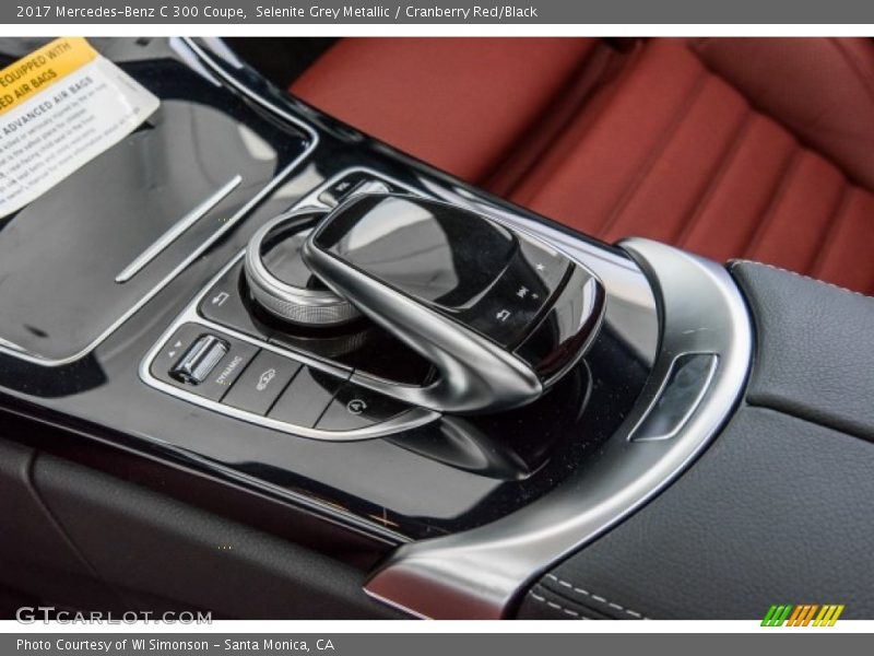 Selenite Grey Metallic / Cranberry Red/Black 2017 Mercedes-Benz C 300 Coupe