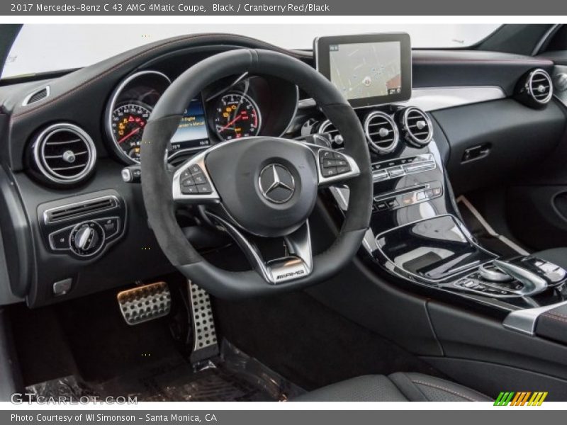 Black / Cranberry Red/Black 2017 Mercedes-Benz C 43 AMG 4Matic Coupe