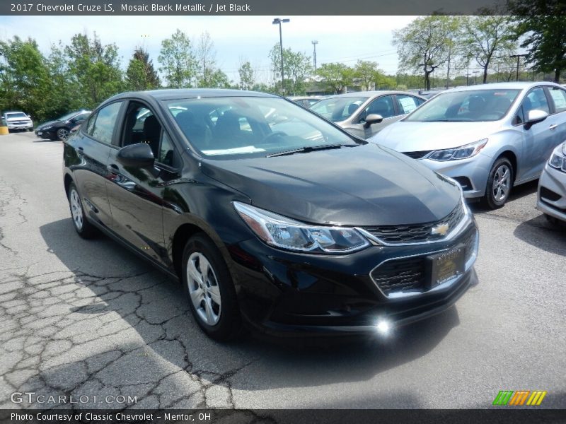 Mosaic Black Metallic / Jet Black 2017 Chevrolet Cruze LS