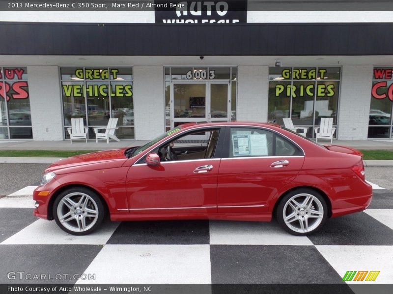 Mars Red / Almond Beige 2013 Mercedes-Benz C 350 Sport