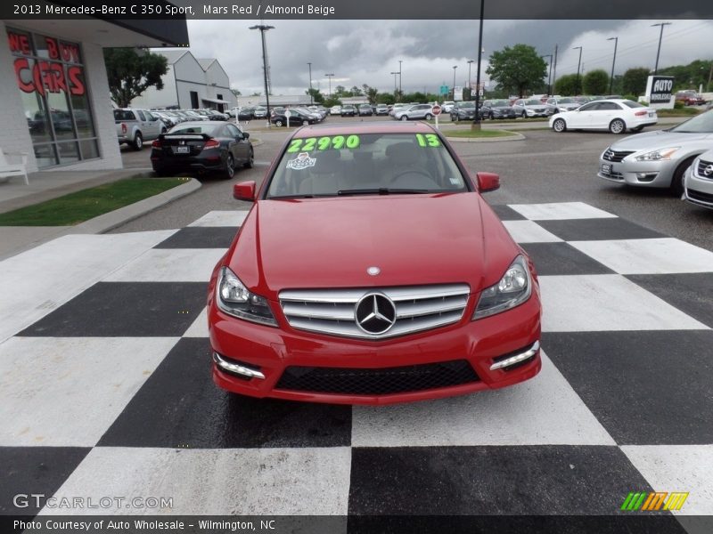 Mars Red / Almond Beige 2013 Mercedes-Benz C 350 Sport