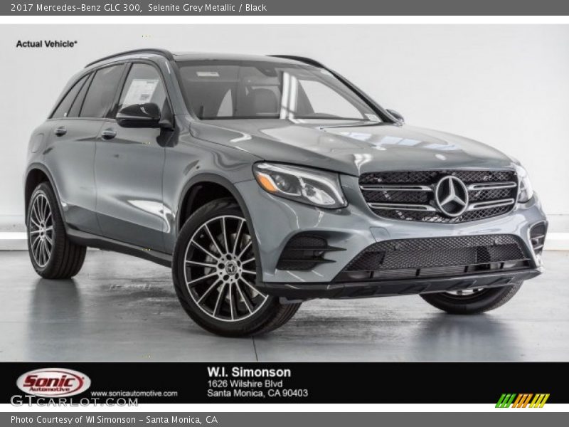 Selenite Grey Metallic / Black 2017 Mercedes-Benz GLC 300