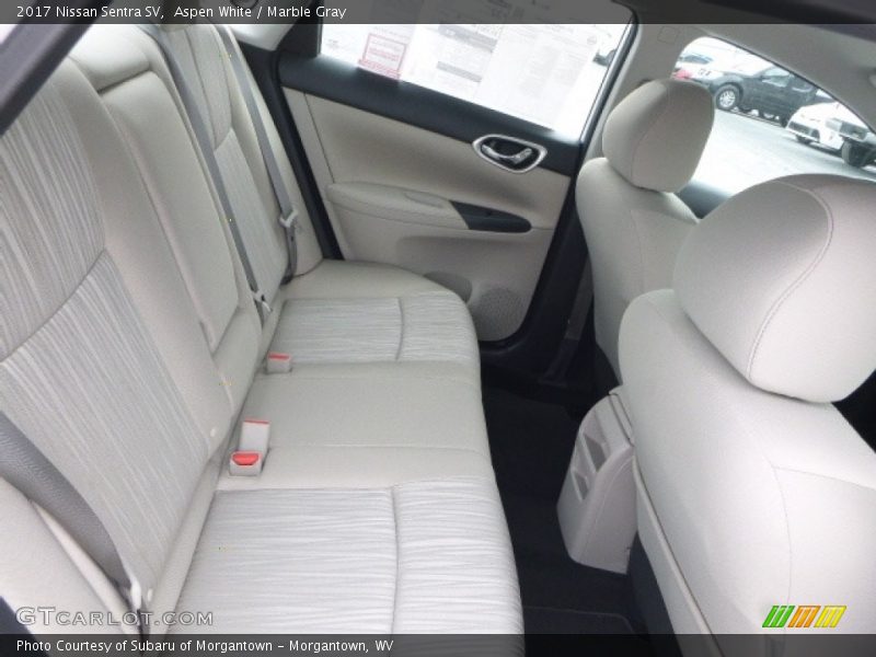 Aspen White / Marble Gray 2017 Nissan Sentra SV