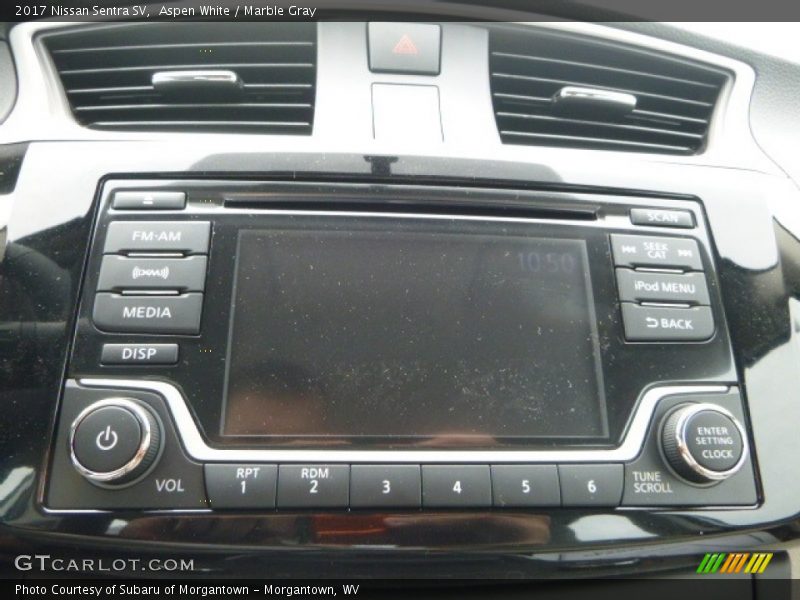 Aspen White / Marble Gray 2017 Nissan Sentra SV
