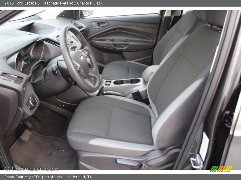 Magnetic Metallic / Charcoal Black 2015 Ford Escape S