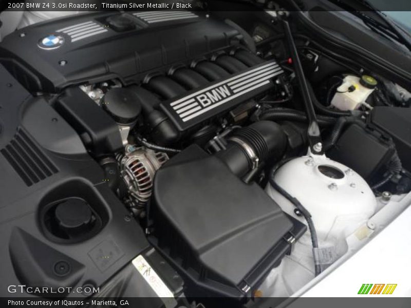 Titanium Silver Metallic / Black 2007 BMW Z4 3.0si Roadster