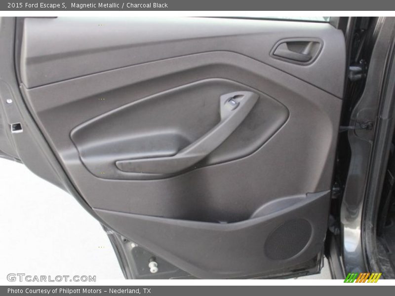 Magnetic Metallic / Charcoal Black 2015 Ford Escape S
