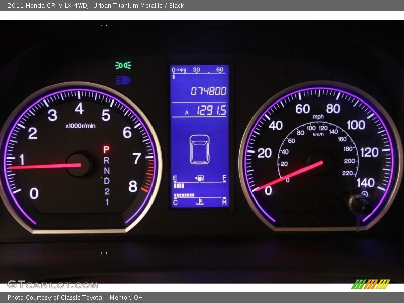 Urban Titanium Metallic / Black 2011 Honda CR-V LX 4WD