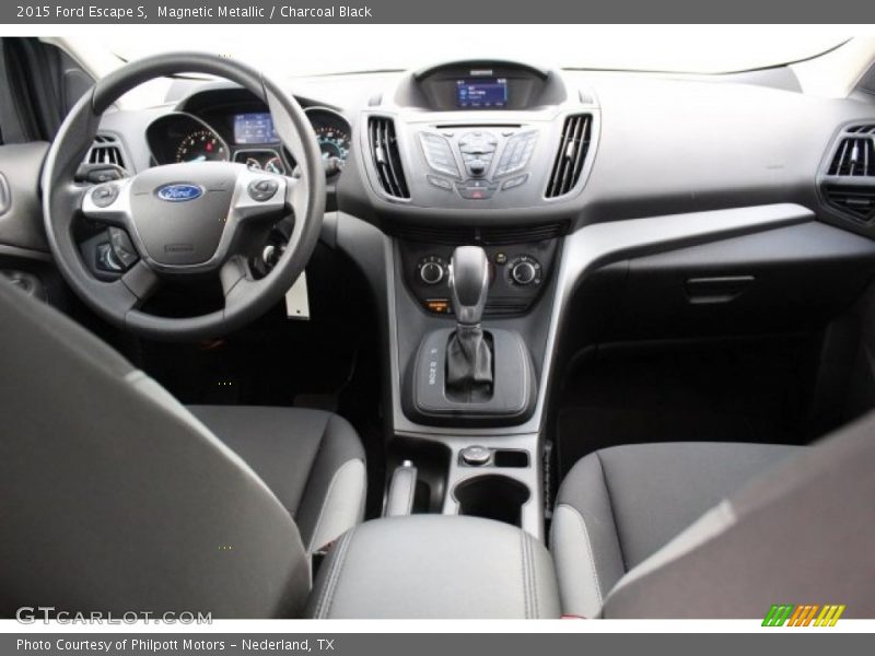 Magnetic Metallic / Charcoal Black 2015 Ford Escape S