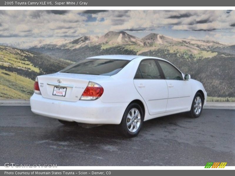 Super White / Gray 2005 Toyota Camry XLE V6