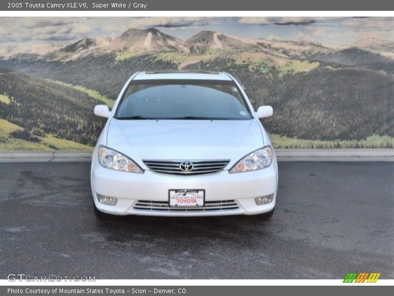 Super White / Gray 2005 Toyota Camry XLE V6