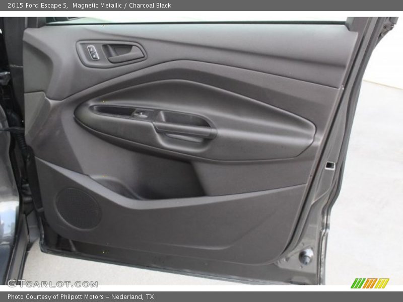 Magnetic Metallic / Charcoal Black 2015 Ford Escape S