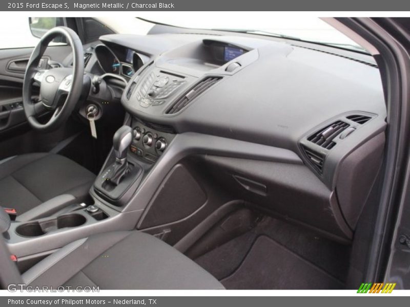 Magnetic Metallic / Charcoal Black 2015 Ford Escape S