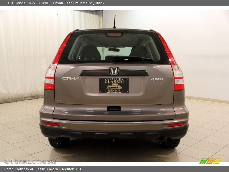 Urban Titanium Metallic / Black 2011 Honda CR-V LX 4WD