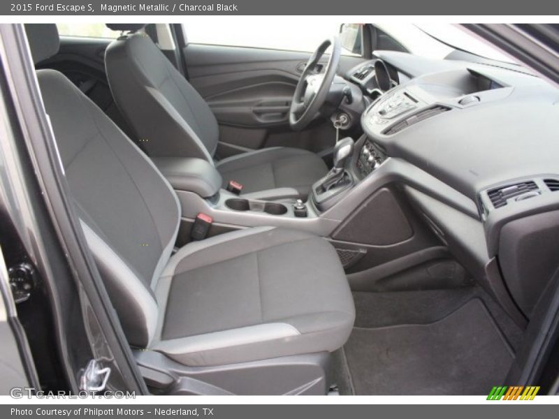 Magnetic Metallic / Charcoal Black 2015 Ford Escape S