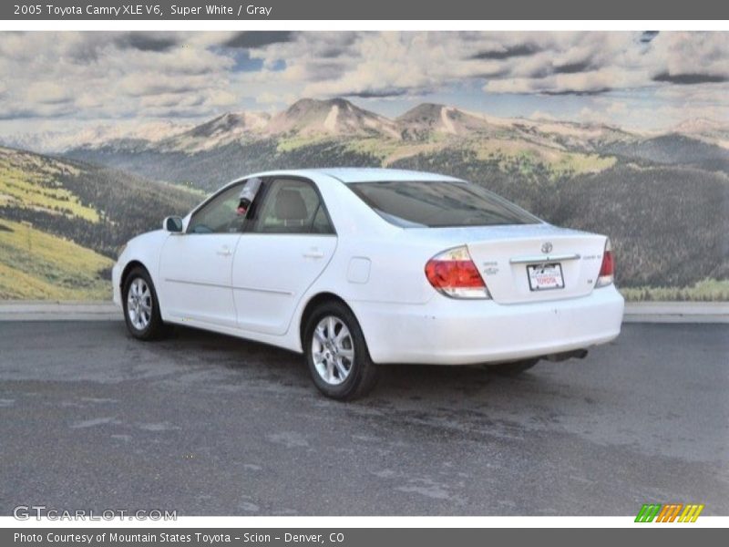 Super White / Gray 2005 Toyota Camry XLE V6