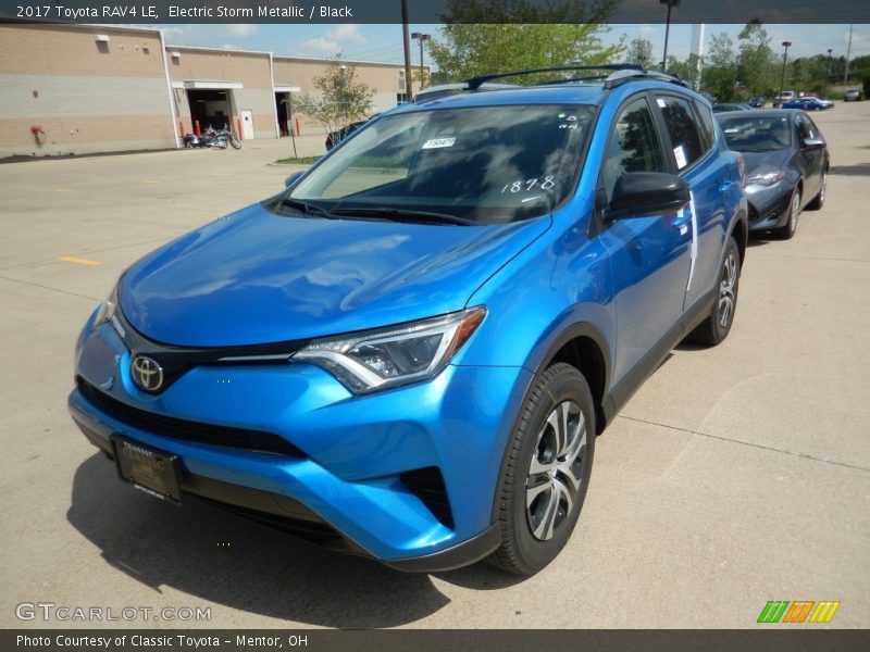 Electric Storm Metallic / Black 2017 Toyota RAV4 LE
