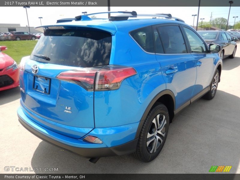 Electric Storm Metallic / Black 2017 Toyota RAV4 LE