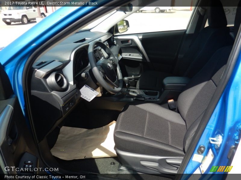 Electric Storm Metallic / Black 2017 Toyota RAV4 LE