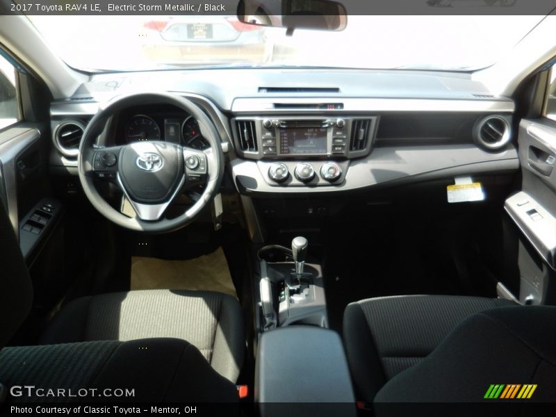 Electric Storm Metallic / Black 2017 Toyota RAV4 LE