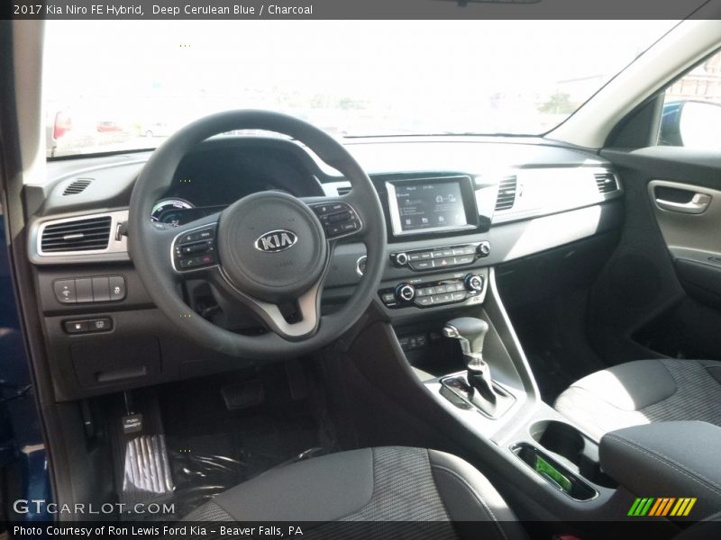Deep Cerulean Blue / Charcoal 2017 Kia Niro FE Hybrid