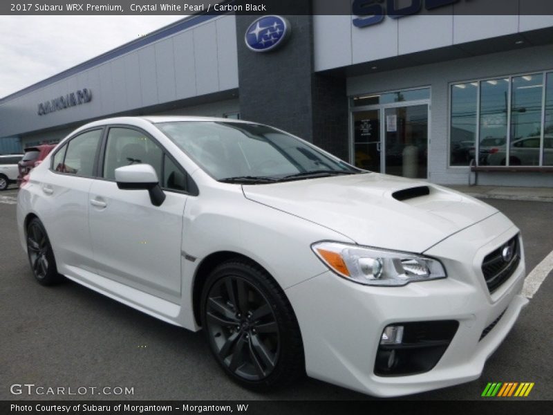 Crystal White Pearl / Carbon Black 2017 Subaru WRX Premium