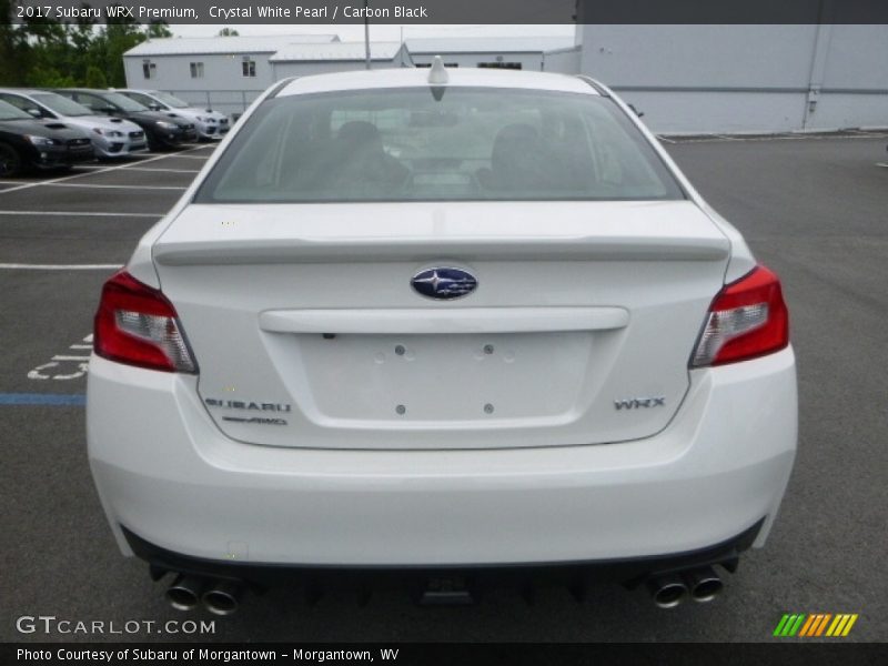 Crystal White Pearl / Carbon Black 2017 Subaru WRX Premium