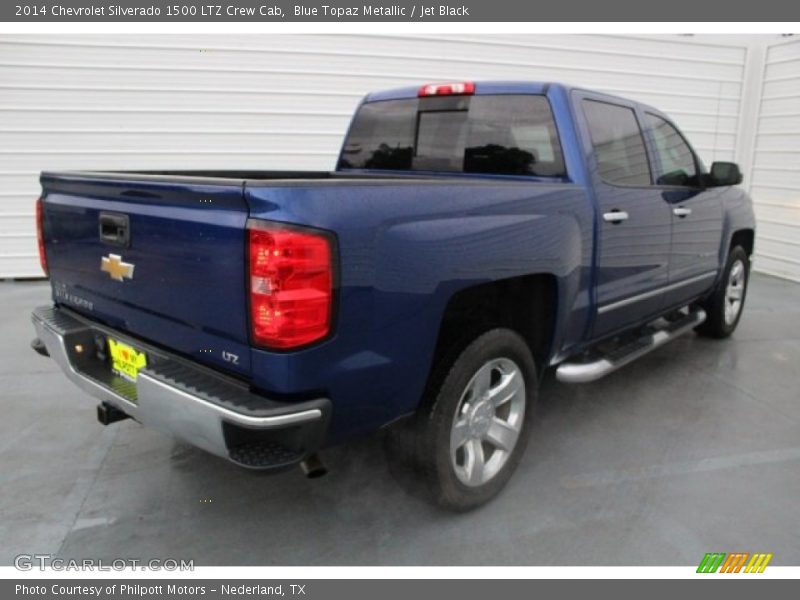 Blue Topaz Metallic / Jet Black 2014 Chevrolet Silverado 1500 LTZ Crew Cab