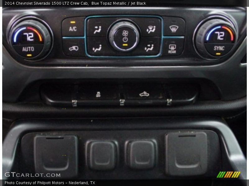 Blue Topaz Metallic / Jet Black 2014 Chevrolet Silverado 1500 LTZ Crew Cab