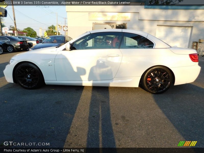 Alpine White / Coral Red/Black Dakota Leather 2011 BMW 3 Series 335i Convertible