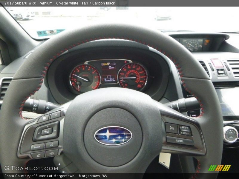 Crystal White Pearl / Carbon Black 2017 Subaru WRX Premium
