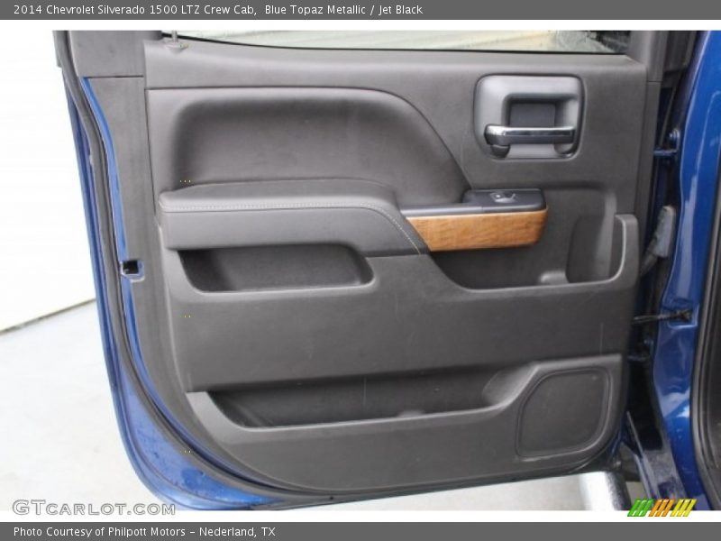 Blue Topaz Metallic / Jet Black 2014 Chevrolet Silverado 1500 LTZ Crew Cab