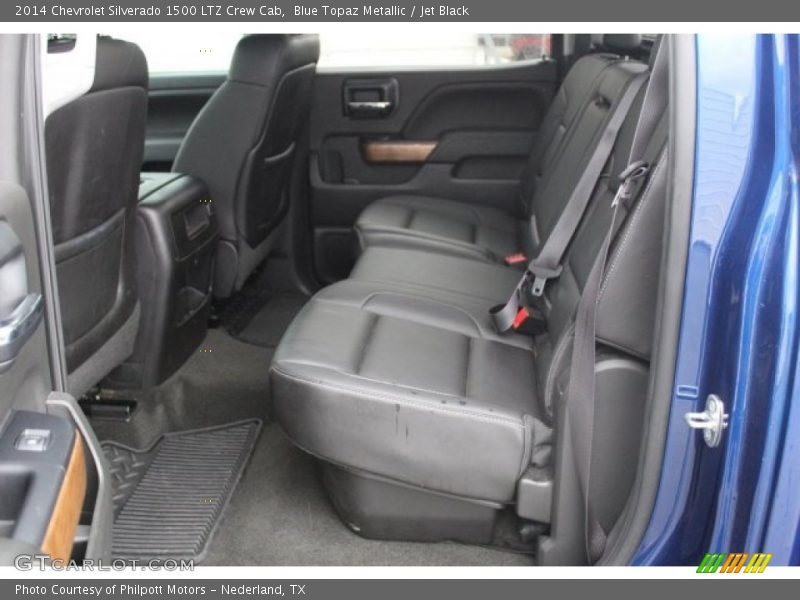 Blue Topaz Metallic / Jet Black 2014 Chevrolet Silverado 1500 LTZ Crew Cab