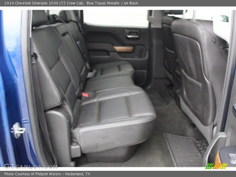 Blue Topaz Metallic / Jet Black 2014 Chevrolet Silverado 1500 LTZ Crew Cab