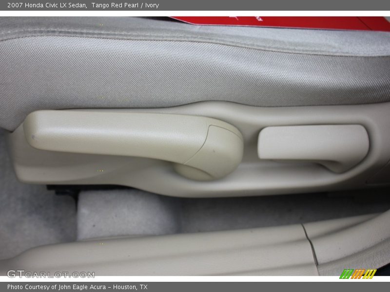Tango Red Pearl / Ivory 2007 Honda Civic LX Sedan