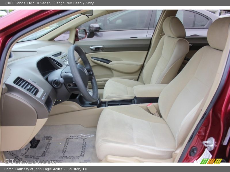Tango Red Pearl / Ivory 2007 Honda Civic LX Sedan