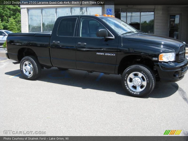 Black / Dark Slate Gray 2003 Dodge Ram 2500 Laramie Quad Cab 4x4